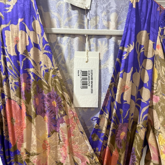 The Auguste the Label Kirby Wrap Maxi Dress Purple Size Small BNWT - Picture 7 of 8